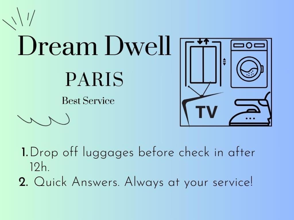 Dream Dwell Paris-Eiffel Tower Mirabeau Bridge Cozy Home In The 16Th District Parijs Buitenkant foto